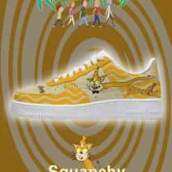 Rick n Morty Squanchy Air Force Shoes b22
