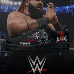 WWE Jacob Fatu Air Force Shoes b22