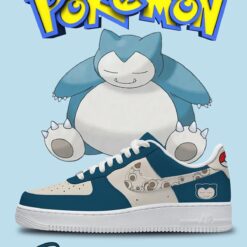 Pokemon Snorlax Air Force Shoes b22