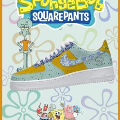 Spongebob Squidward Tentacles Air Force Shoes b22