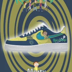 Rick n Morty Morty Air Force Shoes b22