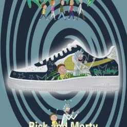 Rick n Morty V2 Air Force Shoes b22