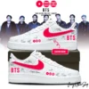 BTS Custom Name With Signature Air Force Shoes b22