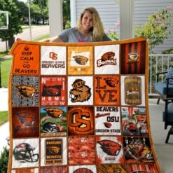 Oregon State Beavers  Blanket Quilt B21