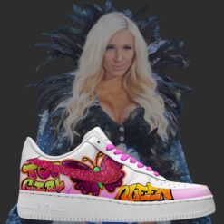 WWE Charlotte Flair Air Force Shoes b22
