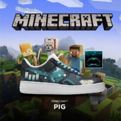 Minecraft Pig Air Force Shoes B22