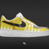 Power Ranger Yellow Air Force Shoes b22