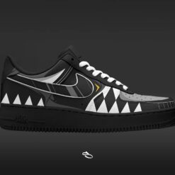 Power Ranger Black Air Force Shoes b22