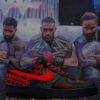 WWE The Bloodline Air Force Shoes b22