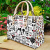 Mickey Mouse Black Leather Handbag