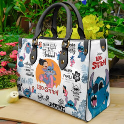 Stitch Lover Black Leather Handbag