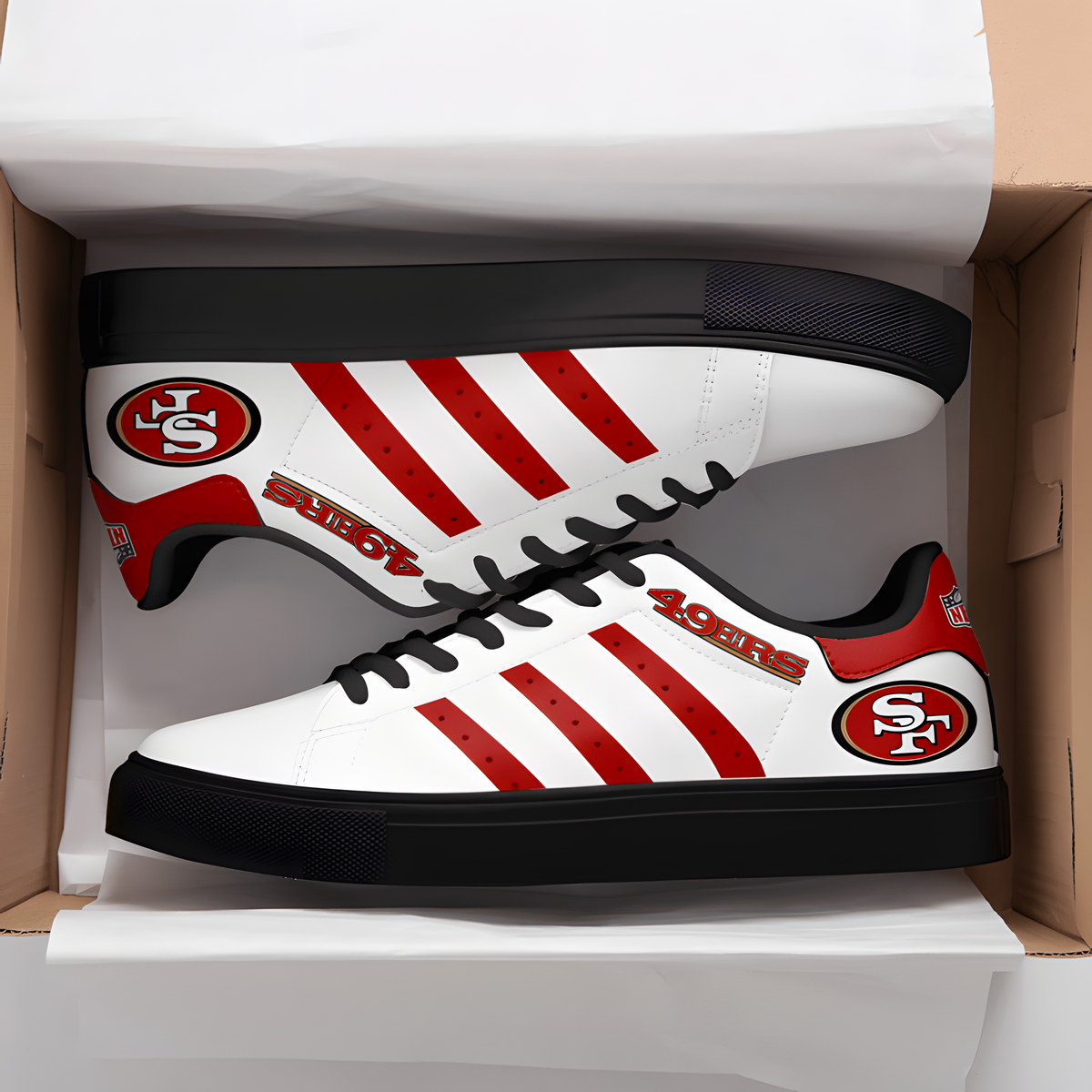 San Francisco 49Ers 1 Stan Smith Shoes