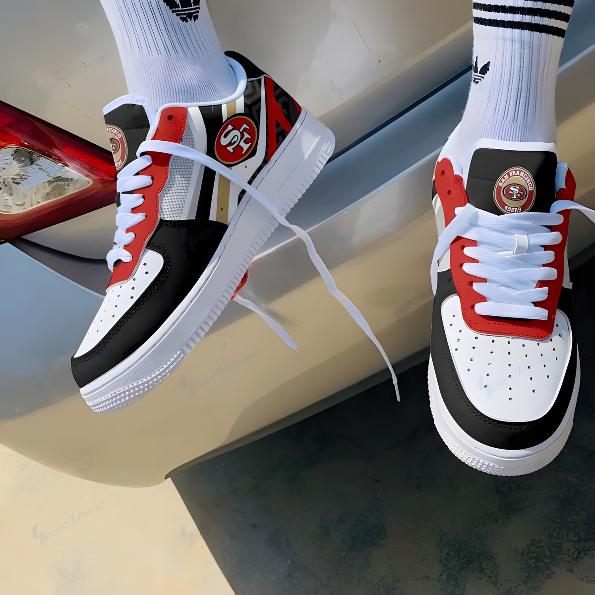 San Francisco 49Ers 2 Air Force Shoes
