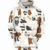 We Bare Bears 3D Hoodie