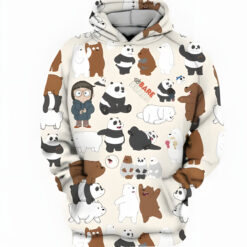 We Bare Bears 3D Hoodie