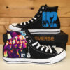 U 2 Band High Top Shoes