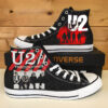 U 2 Band Lover High Top Shoes