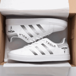 Tesla White Stan Smith Shoes