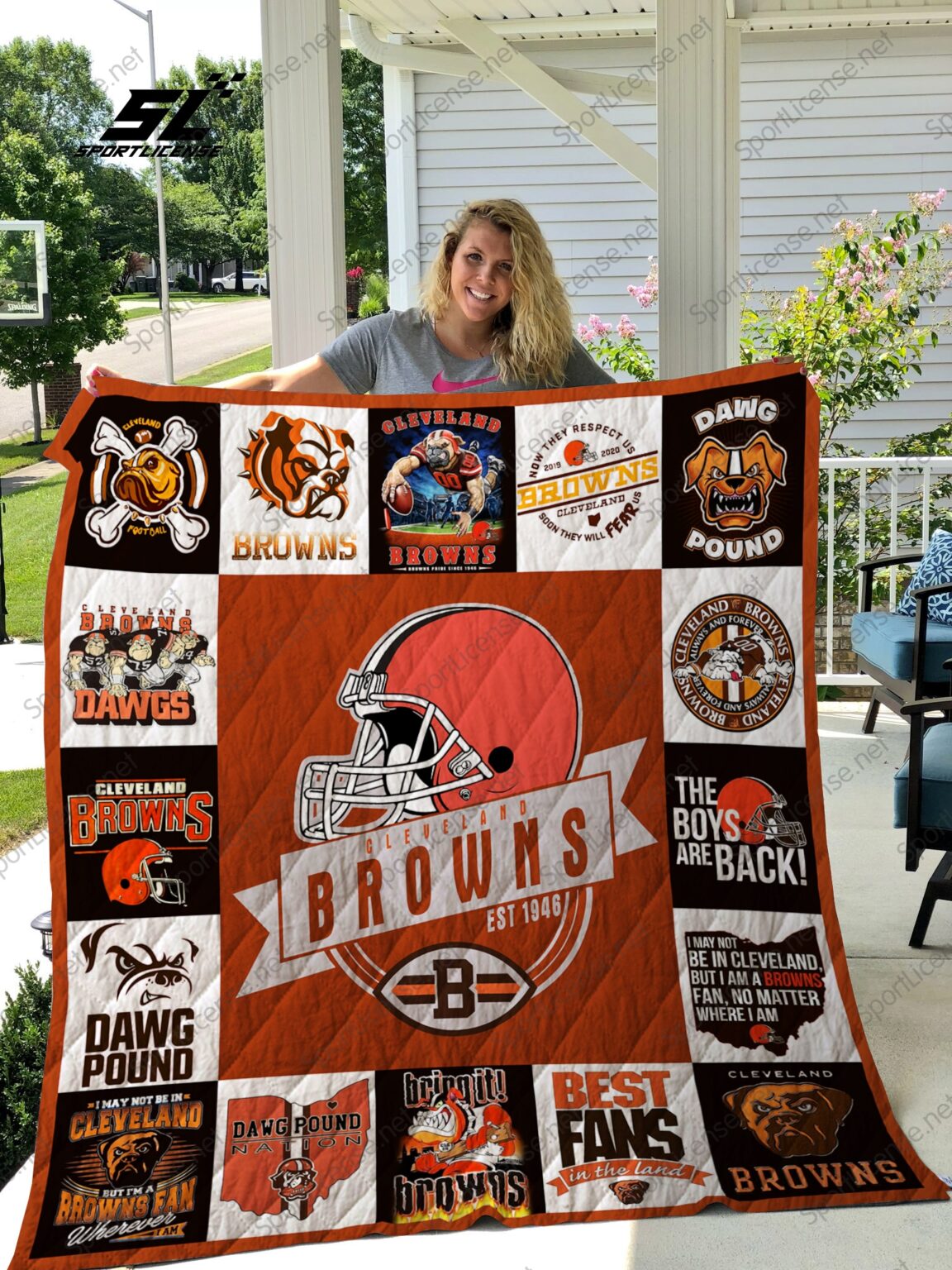 Cleveland Browns 1 Quilt 1 Cleveland Browns 1 Quilt