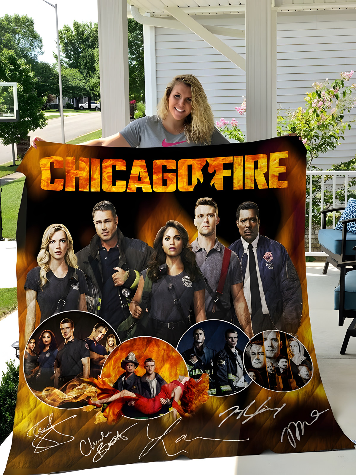 Chicago Fire 1 Quilt