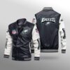 Philadelphia Eagles Leather Baseball Jacket