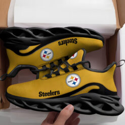 Pittsburgh Steelers Black Max Soul Shoes