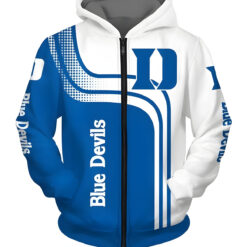 Duke Blue Devils Zip Hoodie 3D