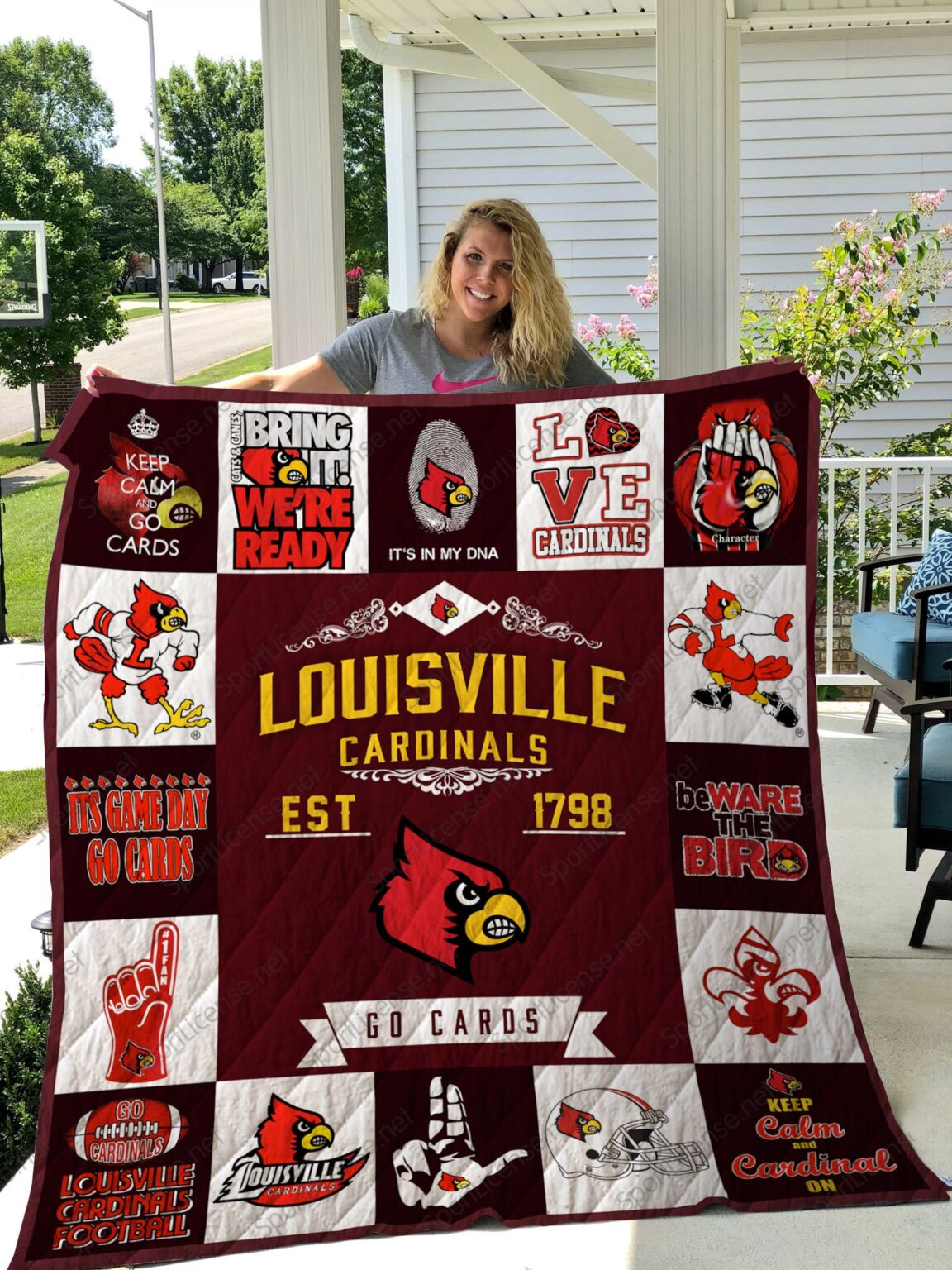 Louisville Cardinals Quilt 1 Louisville Cardinals Quilt
