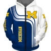 Michigan Wolverines Zip Hoodie 3D