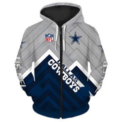 Dallas Cowboys 5 Zip Hoodie 3D