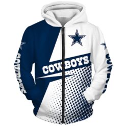 Dallas Cowboys 6 Zip Hoodie 3D