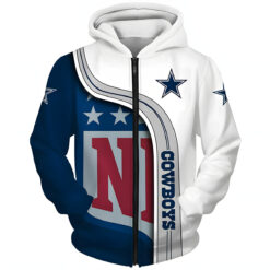 Dallas Cowboys 7 Zip Hoodie 3D