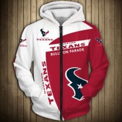 Houston Texans Zip Hoodie 3D