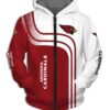 Arizona Cardinals Zip Hoodie 3D