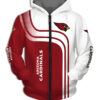 Arizona Cardinals Zip Hoodie 3D