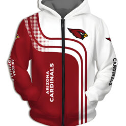 Arizona Cardinals Zip Hoodie 3D