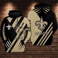 New Orleans Saints 5 Zip Hoodie 3D