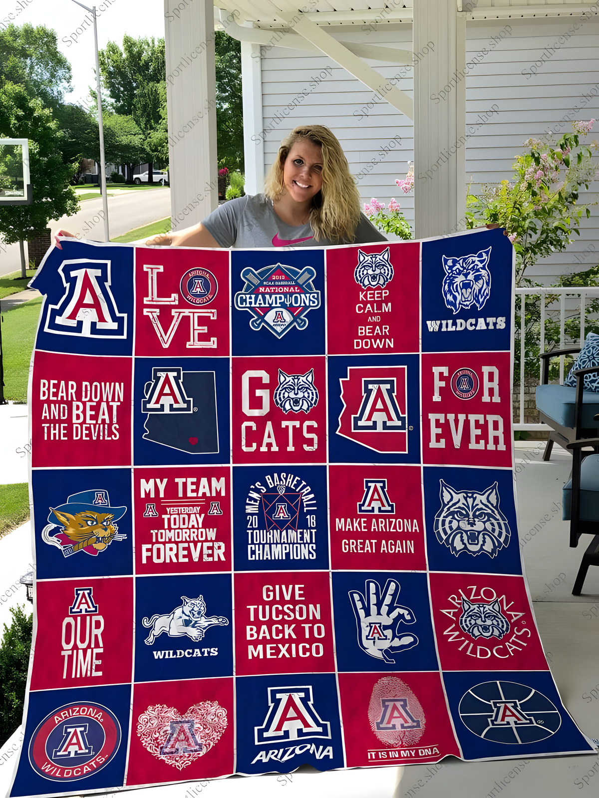 Arizona Wildcats 3 Quilt