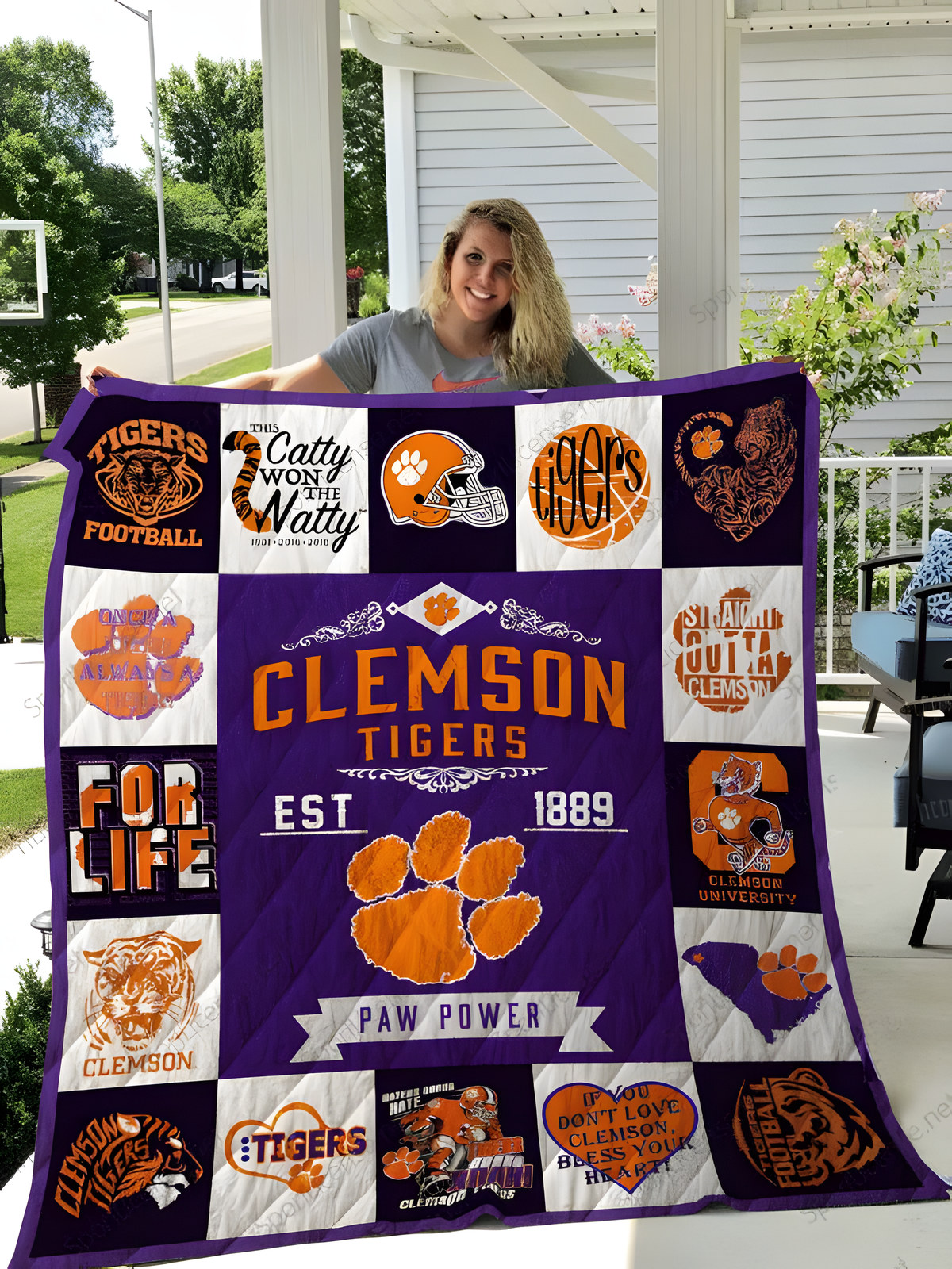 The Ultimate Clemson Tiger 1 Quilt