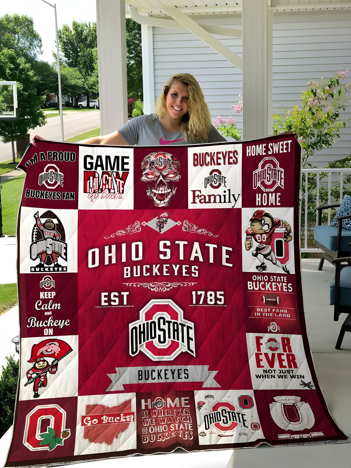 Ohio State Buckeyes Quilt