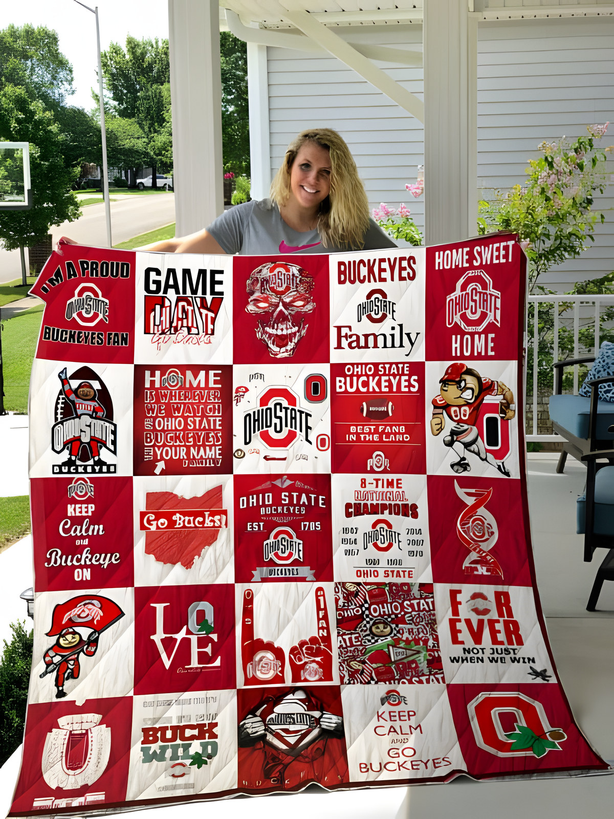Ohio State Buckeyes Quilt