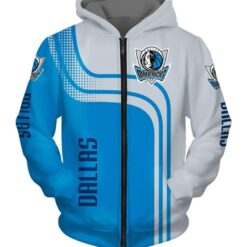 Dallas Mavericks Zip Hoodie 3D
