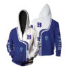 Duke Blue Devil 3 Zip Hoodie 3D