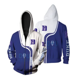 Duke Blue Devil 3 Zip Hoodie 3D