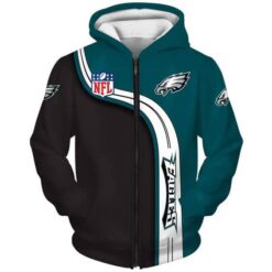 Philadelphia Eagles 1 Zip Hoodie 3D