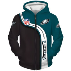 Philadelphia Eagles 1 Zip Hoodie 3D