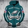 Philadelphia Eagles 2 Zip Hoodie 3D