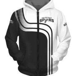 San Antonio Spurs Zip Hoodie 3D