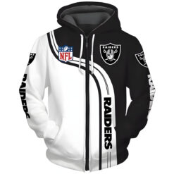 Las Vegas Raiders 2 Zip Hoodie 3D