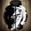 Las Vegas Raiders 3 Zip Hoodie 3D